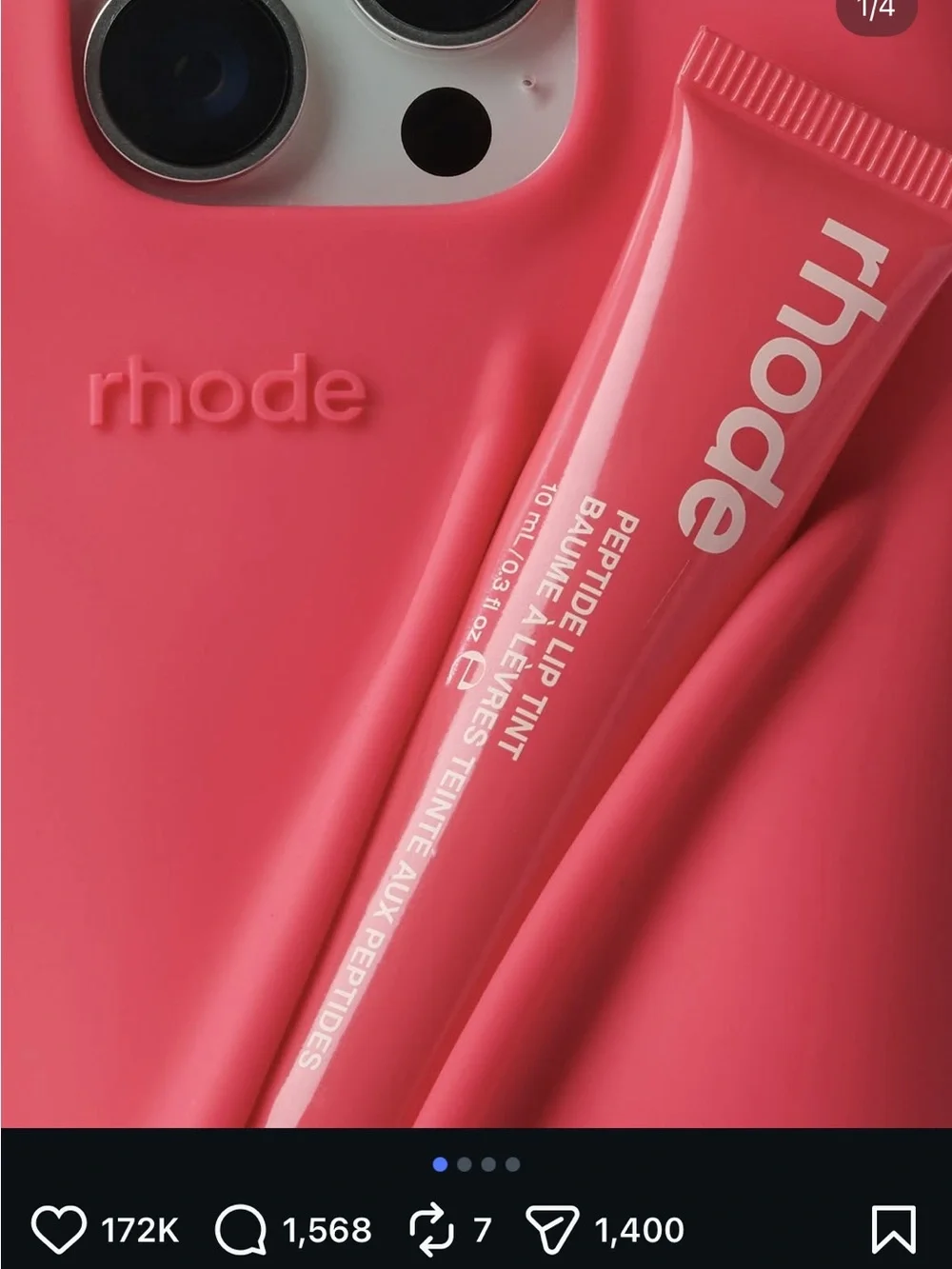 RHODE Guava Spritz Lip Phone case iPhone 15